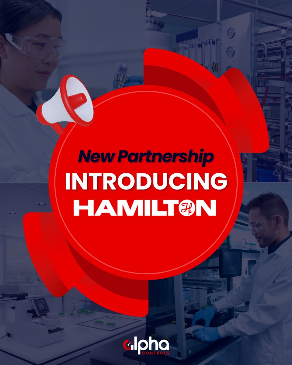 Alpha_Controls's tweet image. Say Hello to Our Newest Partner in Innovation! 👋🏻

We&apos;re proud to welcome Hamilton Company, a global leader in precision instrumentation and automation, to our network of trusted partners. 🤝🏻

Together, we’re taking precision further. 📈

ℹ️ Learn More: bit.ly/4oH9qzE