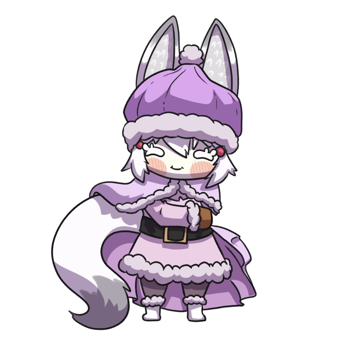 Tenma got her snow clothes out.
#お酒絵