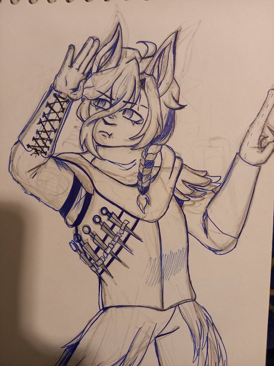 Kai_Birb's tweet photo. Dnd character I made for a one-shot last week https://t.co/v9bgZSZkuX
