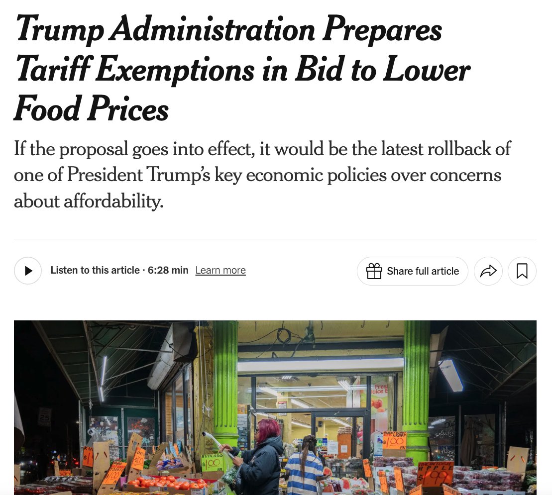 So you admit… that tariffs are causing higher prices?