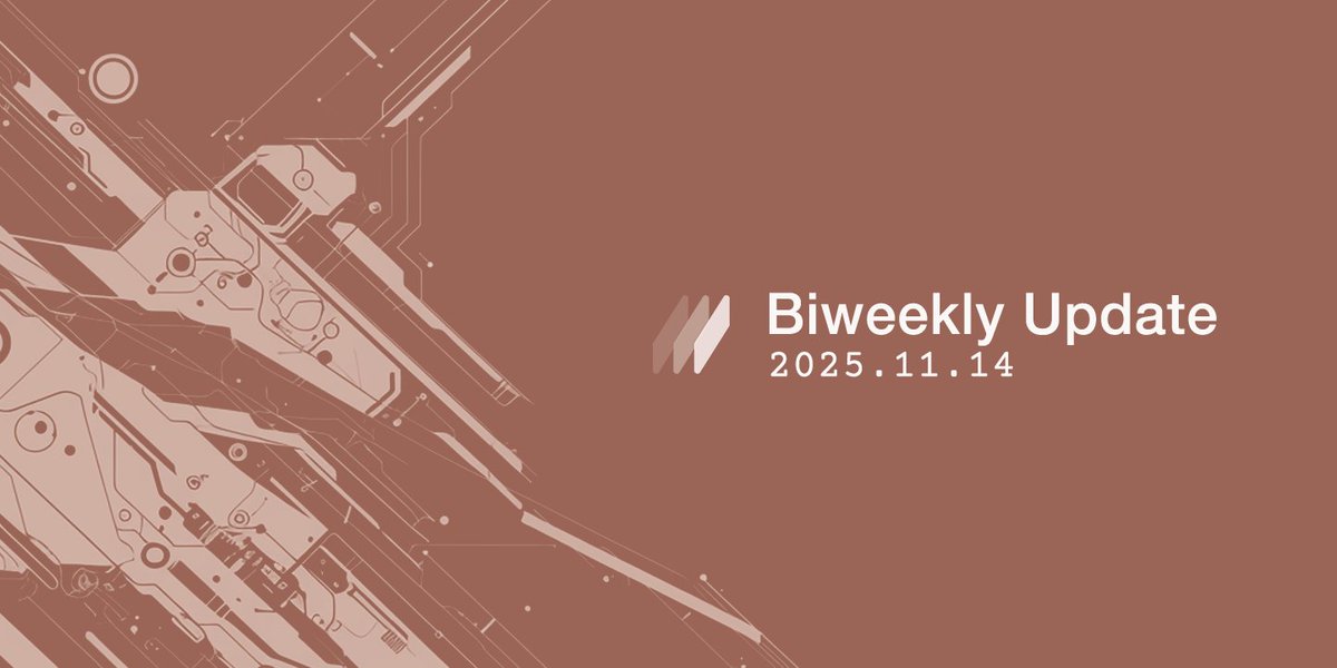 2025.11.14 Biweekly update

iOS Testflight is live!
x.com/rei_labs/statu…

INTERNAL DEVELOPMENT
Core
+ Testing Core 0.4.1
+ Testing Coding Units

Infrastructure
+ Deployed Code Sandbox pipelines in staging environment
+ Testing file analyzer 2.0
+ Fixing an issue with