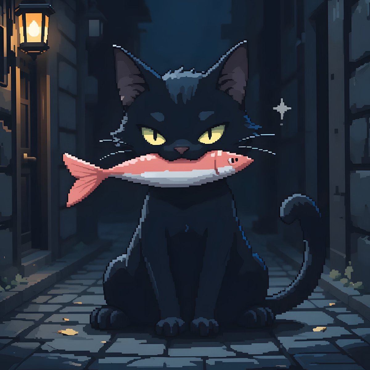 iAmRaLe18's tweet photo. “Gone before the echo fades.”
– Kuro the Alley Vanisher
A stolen fish, a daring glare, then saltwater scent and silence as he melts away.
🌌 Vanish in victory → https://t.co/SILBjCoqYW
#PurrxelPals #NFTs #NFTCollection #ShadowDrop https://t.co/syHE49OnQO