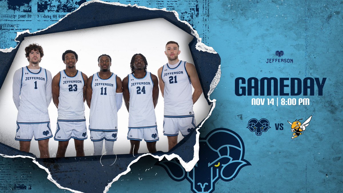 JeffersonU_MBB's tweet image. 🏀HOME GAMEDAY🏀
🆚 AIC 
📍Gallagher Center
🕗 8:00 PM

See you there! Go Rams!