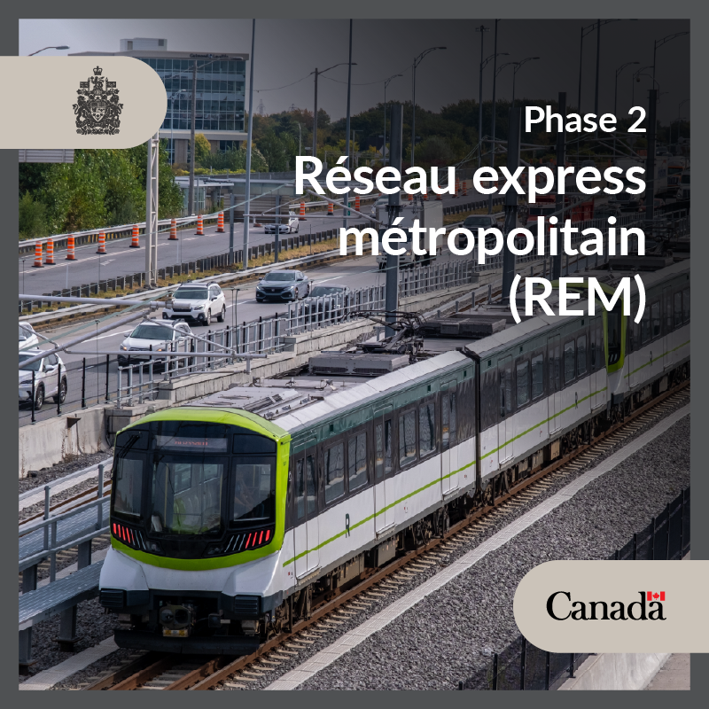 CanadianPM's tweet photo. Today, Prime Minister Carney marked the opening of the next phase of the REM network, expanding service from downtown Montréal to Deux-Montagnes, helping support the city’s growth and meet future demand while building stronger, more connected communities. https://t.co/OMLJcTOmHT https://t.co/T6xE3MrzlQ
