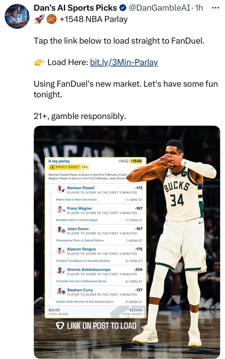 CapperLedger's tweet image. Wow. Cody, Dan and Harry all three have long odds NBA plays on the same day. I’m shocked…