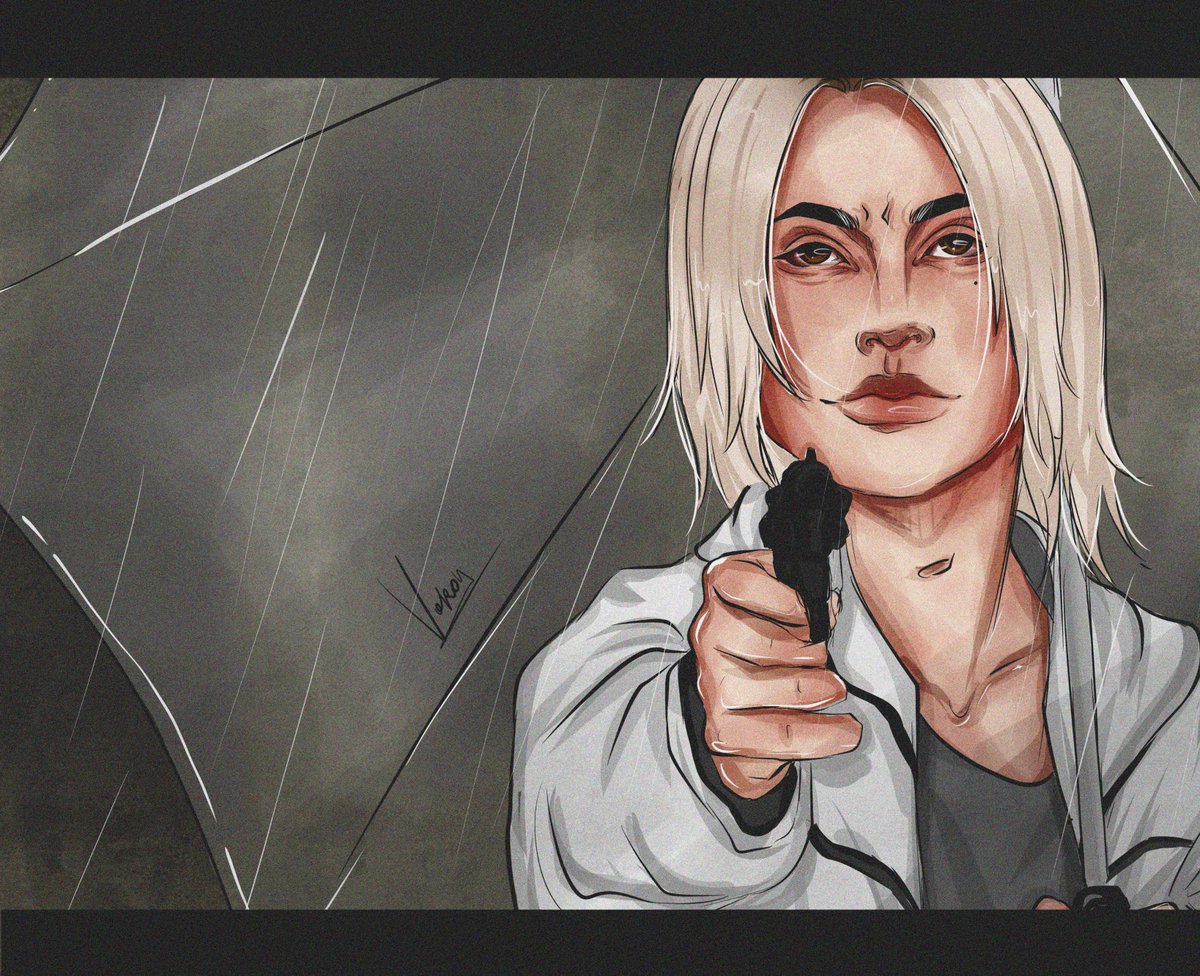 #Chishiya #AliceinBorderland #украрт #укртві 

Чішія направляє зброю на дівчину і, повільно видихаючи, натискає на курок. Клац. Нічого не стається. Тепер її черга. Смішно, що в підсумку вони повинні вбити один одного...