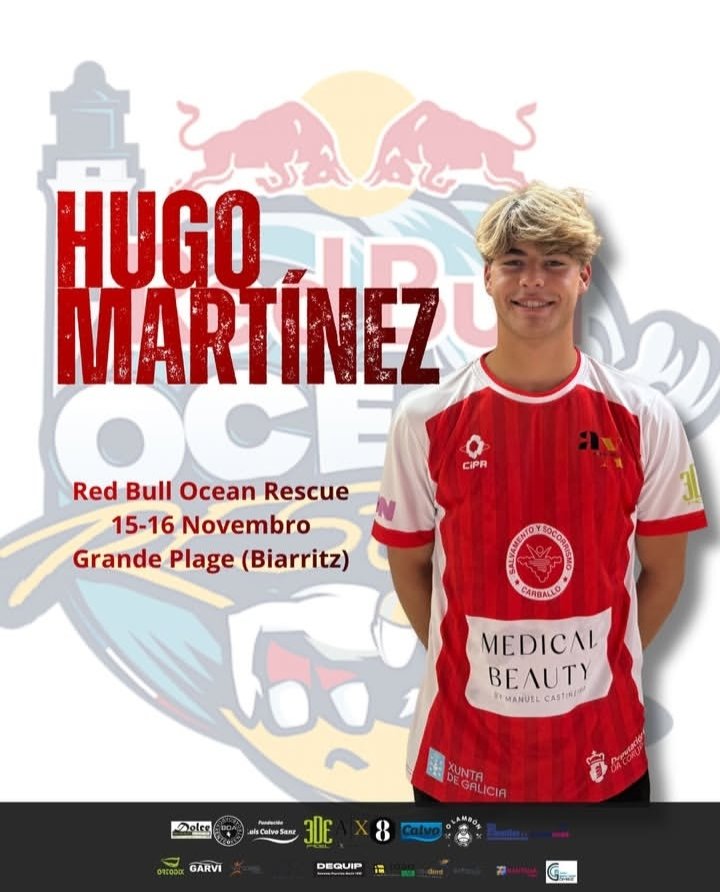 RED BULL OCEAN RESCUE 2025 

O 15 e 16 de novembro a elite do salvamento de praia trasládase a 📍Grande Plage (Biarritz), cuna do salvamento deportivo en Francia.

Este ano contamos coa presenza do noso deportista Hugo Martínez, nun dos eventos moi esixente.

Sorte!!
#FORZASYSCA