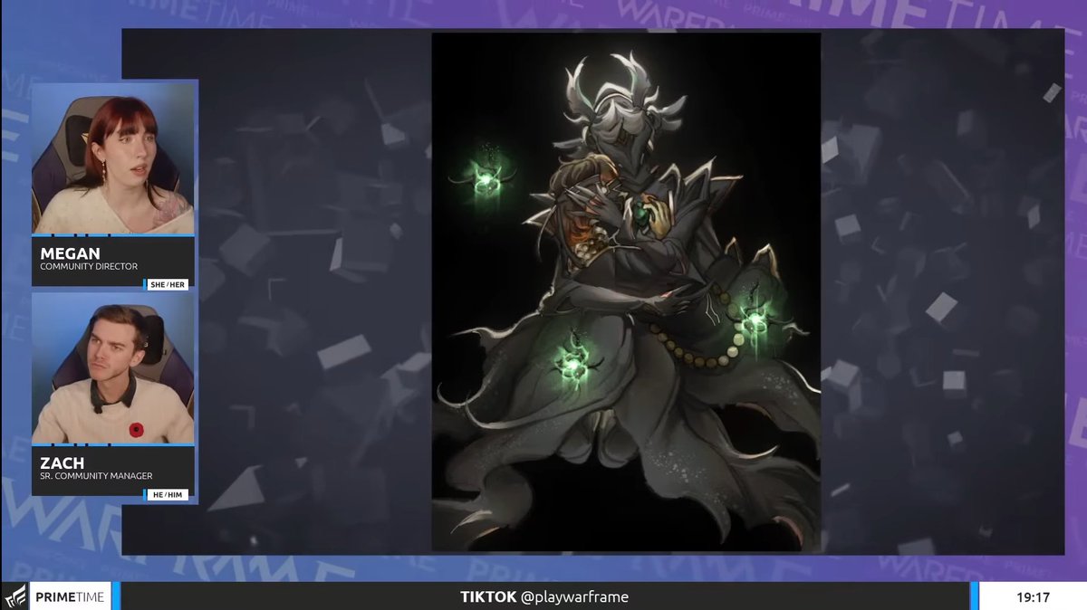 Thank you <a href="/moitoi/">Megan Everett</a> and <a href="/WarframeZach/">Zach McKone</a> for featuring me on prime time!!! 🫶