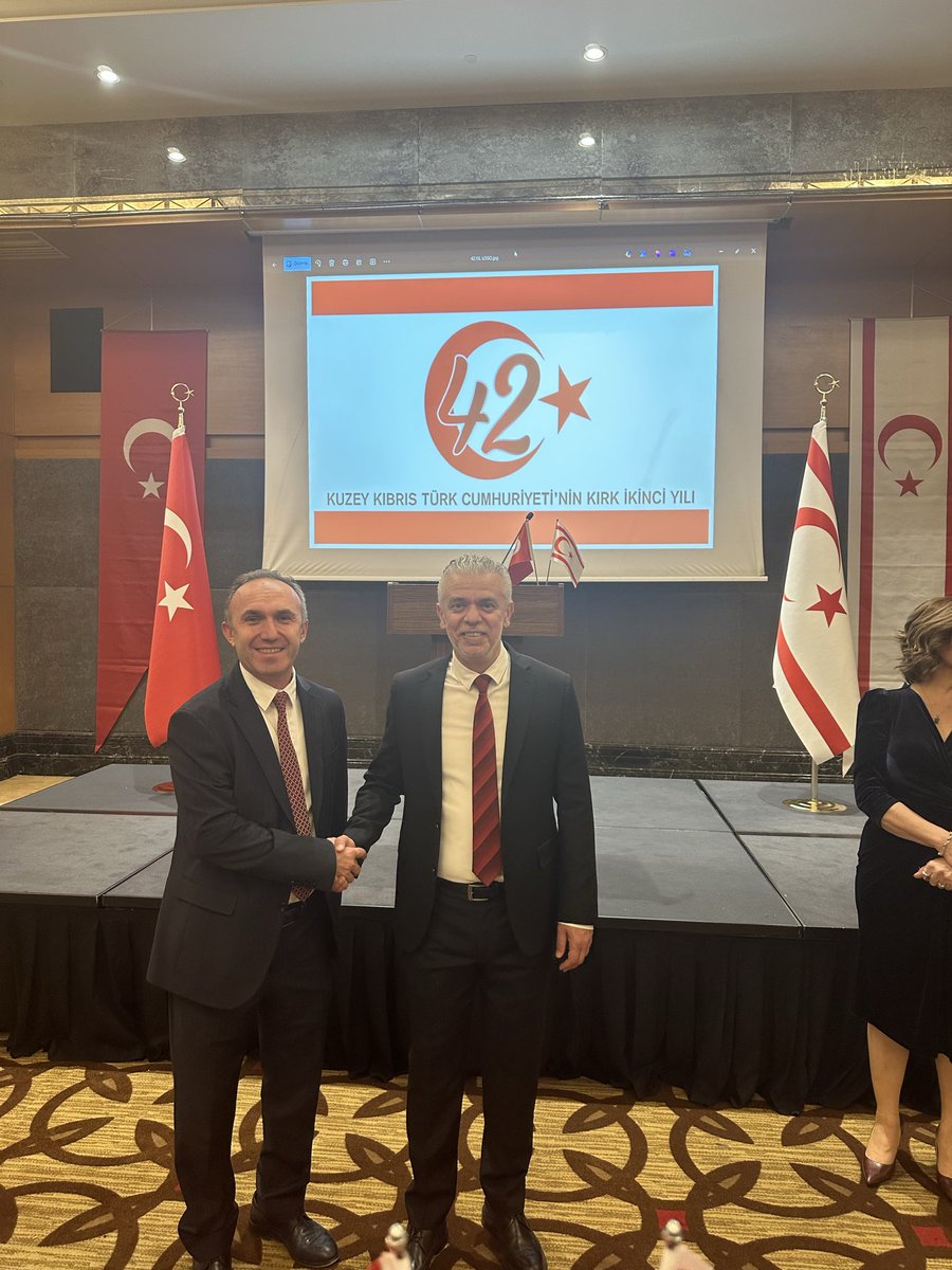 KKTC’nin 42. kuruluş yıldönümü münasebetiyle, KKTC Ankara Büyükelçisi Sayın İsmet Korukoğlu’nun davetine icabet ettik. #kktc #42.yıl