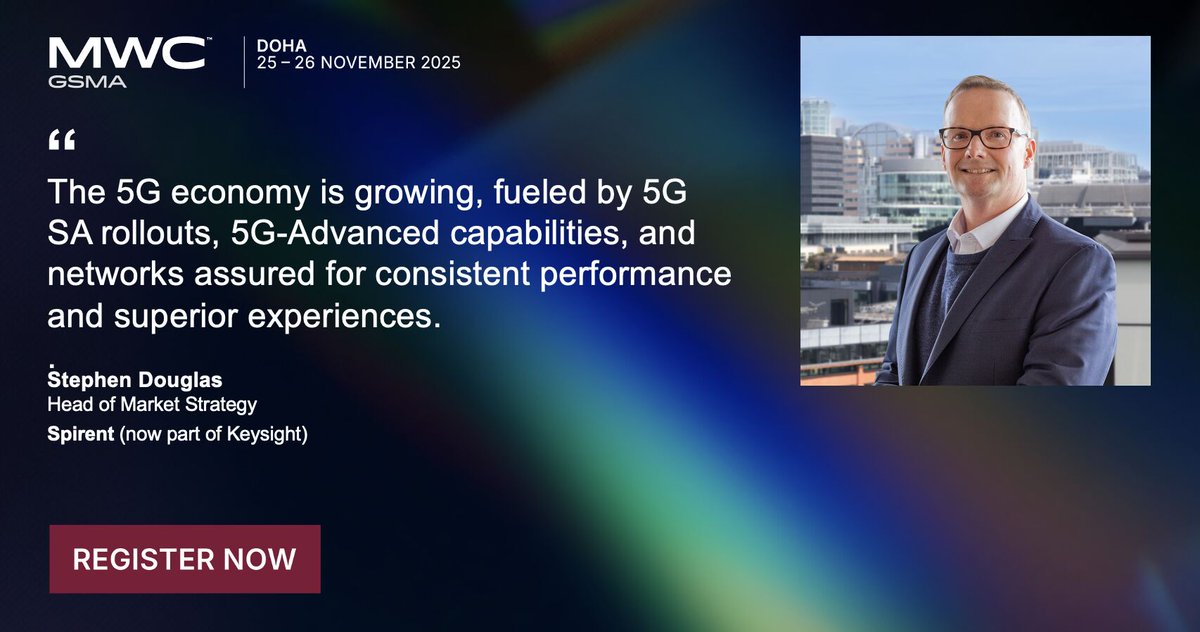 Spirent's tweet image. We’re excited to join industry leaders at #MWC25 in Doha to explore the evolution of the 5G Advanced economy and the growing role of NTN in global connectivity. If you’re attending, be sure to put @s_n_douglas’s sessions on your calendar. okt.to/yWzXxP #5G #NTN @MWCHub