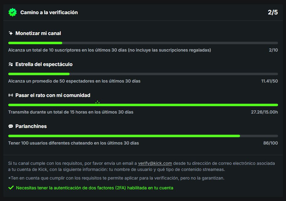 mi gente ya estamos un pasito mas cerca para el verificado

Seria espectacular que os pasarais al menos a saludar si no es mucho pediros para que me suba lo poco en la estadística parlanchines jajaja

Muchas gracias a todos los que os habéis pasado ya a saludar en algún momento