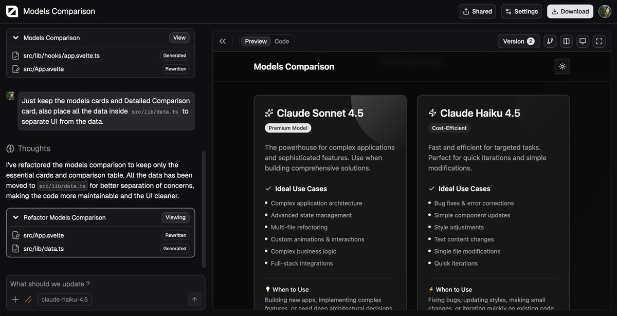 svelte0AI's tweet image. We use svelte0 to build svelte0.