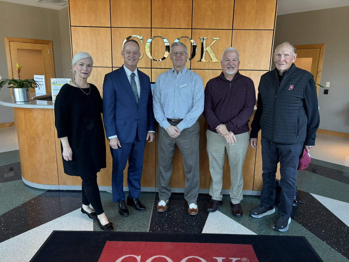 RepMessmer's tweet image. It&apos;s a testament to our great community to have the Cook Medical Group based in #IN08!

Thanks for what you do for Hoosiers locally and for people around the world, @CookMedical!