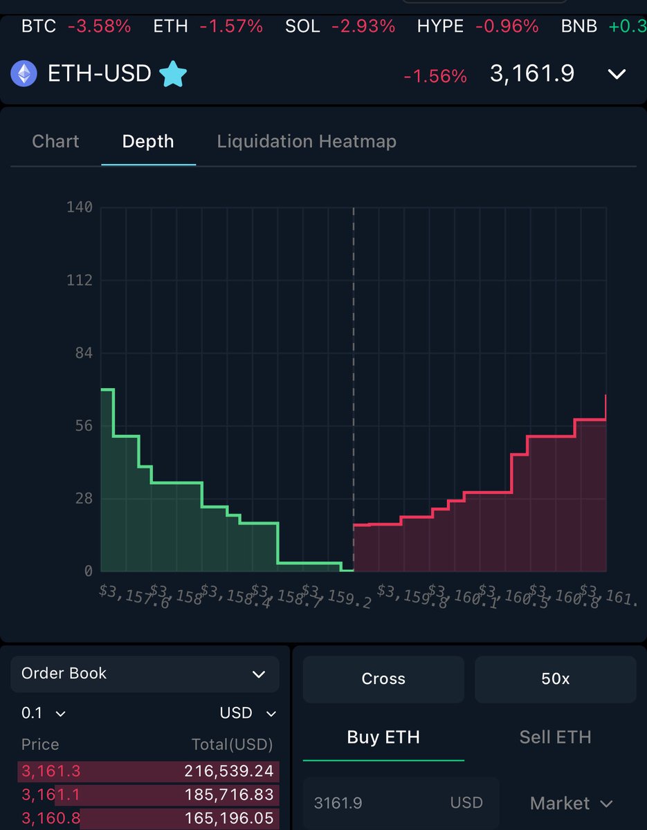 New product update on <a href="/pacifica_fi/">Pacifica</a> 

Orderbook depth and liquidation heatmap now live 🤝🏻