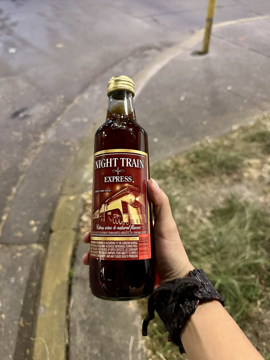 OBSESSED with this bottle of Night Train I got from my friend in Mexico

The very drink that inspired the GN’R song, Nightrain