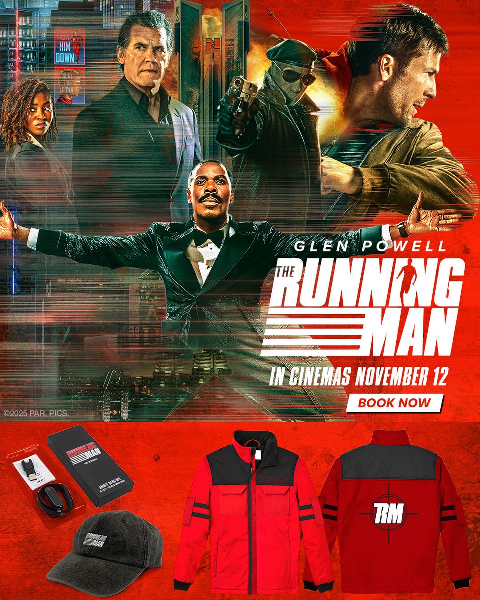 To celebrate the release of The Running Man in IMC Cinemas NOW, we’re giving you the chance to WIN an exclusive merch bundle!

To enter, simply LIKE &amp; SHARE this post, and TAG your cinema bestie in the comments below! ⬇️
Be sure to follow us on our socials 🎞️