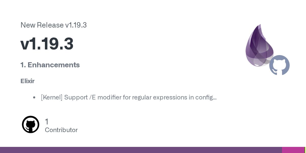 Elixir v.1.19.3 has been released. buff.ly/FtJqP8T