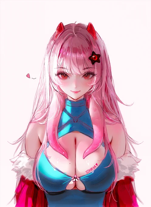 vtuber model wip/sketch I think I've found the perfect balance between anime and semi-realism~