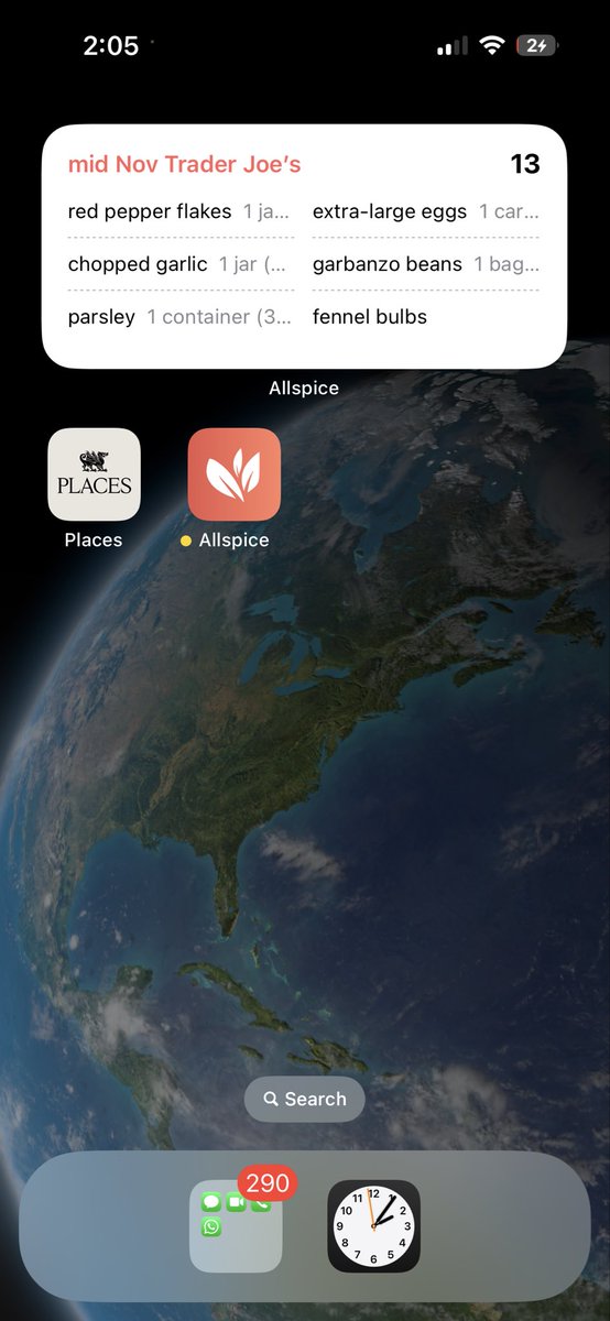 allspice_app's tweet image. Add your grocery list as a widget to your Home Screen
