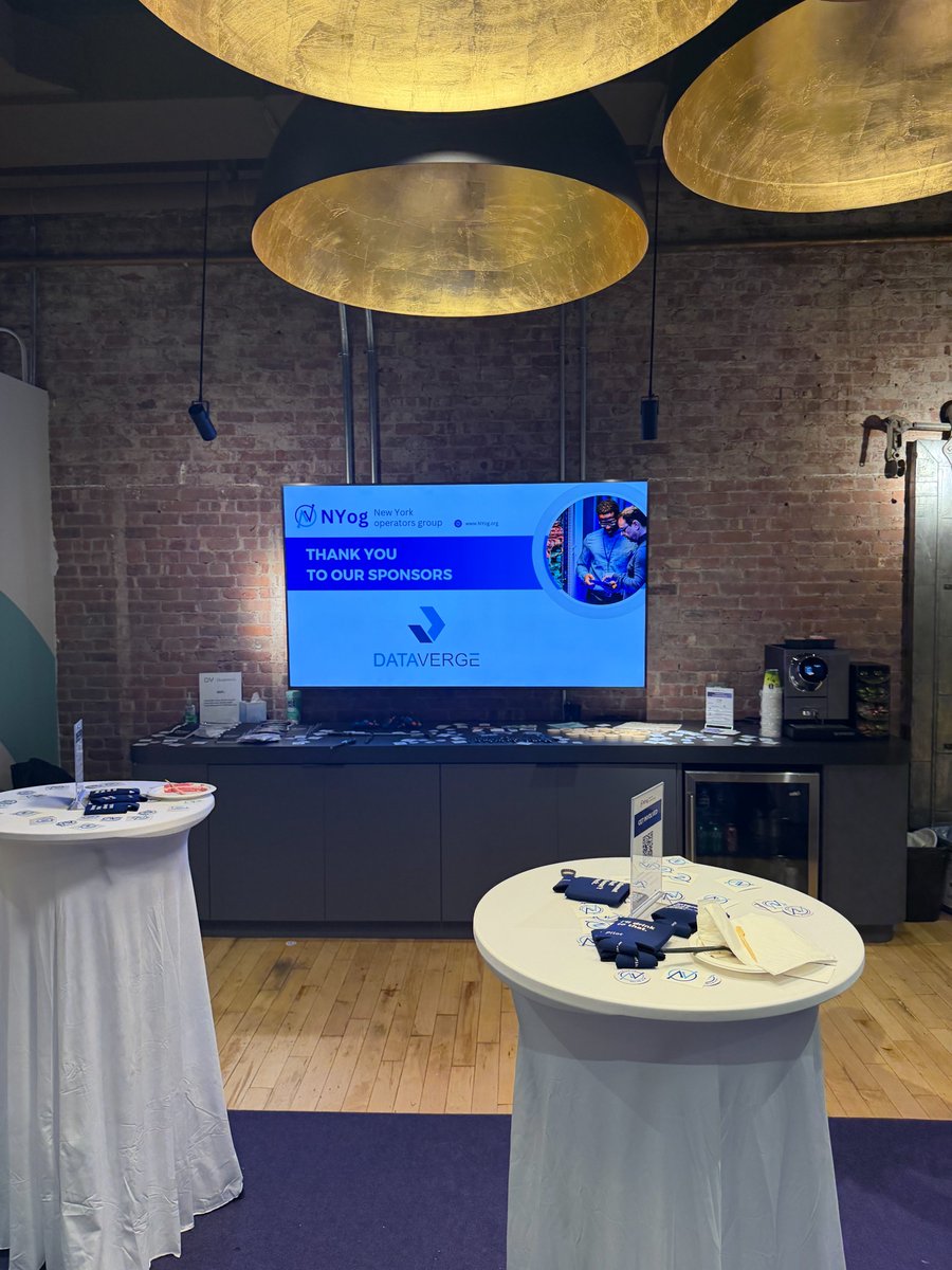 DataVerge's tweet image. Great time at yesterday’s New York Operators Group event! Huge thanks to Charles Gucker for hosting at @doubleverify and bringing the community together. 

Looking forward to more NYog meetups and conversations ahead!