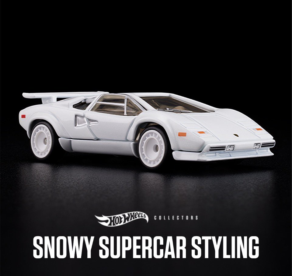 Nationランボルギーニ　5’7″ x 19-1/2″ x 2-1/2″ Hotwheels RLC Exclusive 1982 Lamborghini Countach LP 500 S