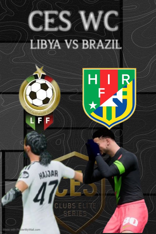 Matchday! CES WC
Libya vs Brazil 22:50 
#VamosHIR