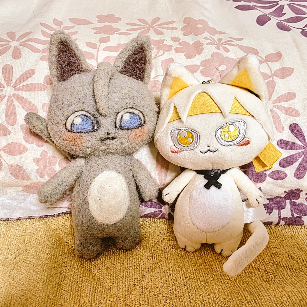 羊毛フェルトで猫兄ぬい作った