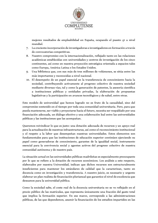 CarlosSanzDiaz's tweet image. 📢 Una llamada de atención y una petición de ayuda a la sociedad madrileña. 🆘 Porque defender la universidad pública es defender el futuro de todos/as. 👉 Manifiesto de las/os 26 decanas y decanos de la UCM, entregado hoy al gobierno de la @ComunidadMadrid @unicomplutense