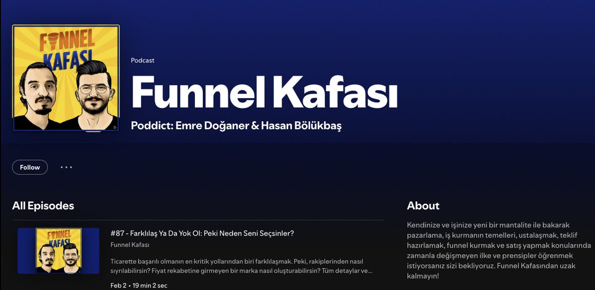 Özledik be :)

open.spotify.com/show/5hwEa9TUl…