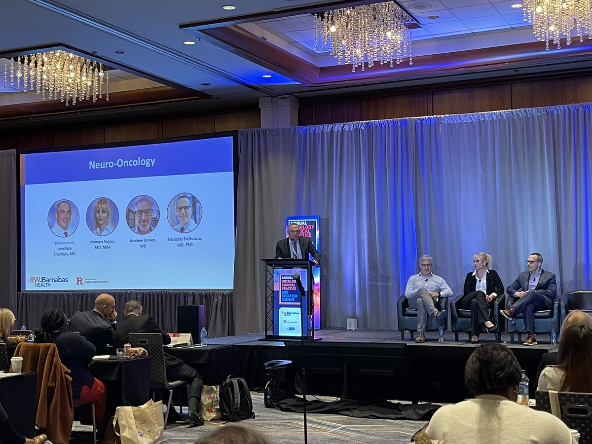 RutgersCancer's tweet image. Our Neuro-Oncology session has started with experts Dr. Jonathan Sherman, Dr. Morana Vojnic, Dr. Andrew Brown, and Dr. Nicholas DeNunzio! 🧠 #CancerNJ2025

@RutgersCancer @RWJBarnabas @RWJUH @RWJMS @CBMCNJ @ShermanMDneuro @Moranaaa