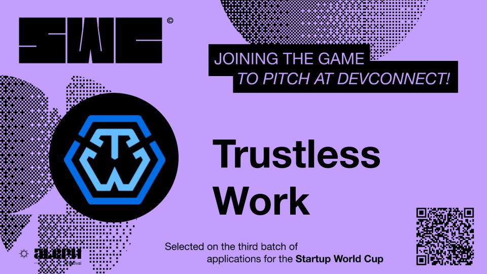 TrustlessWork's tweet image. We are pitching this Saturday at the Qualifiers of the Startup World Cup by @crecimientoar 

Pura Vida!