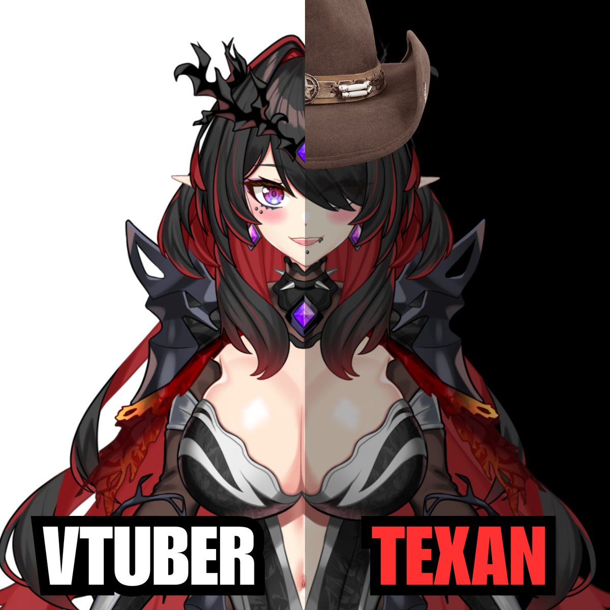 ElaraVtuber's tweet image. There are two wolves inside of me...