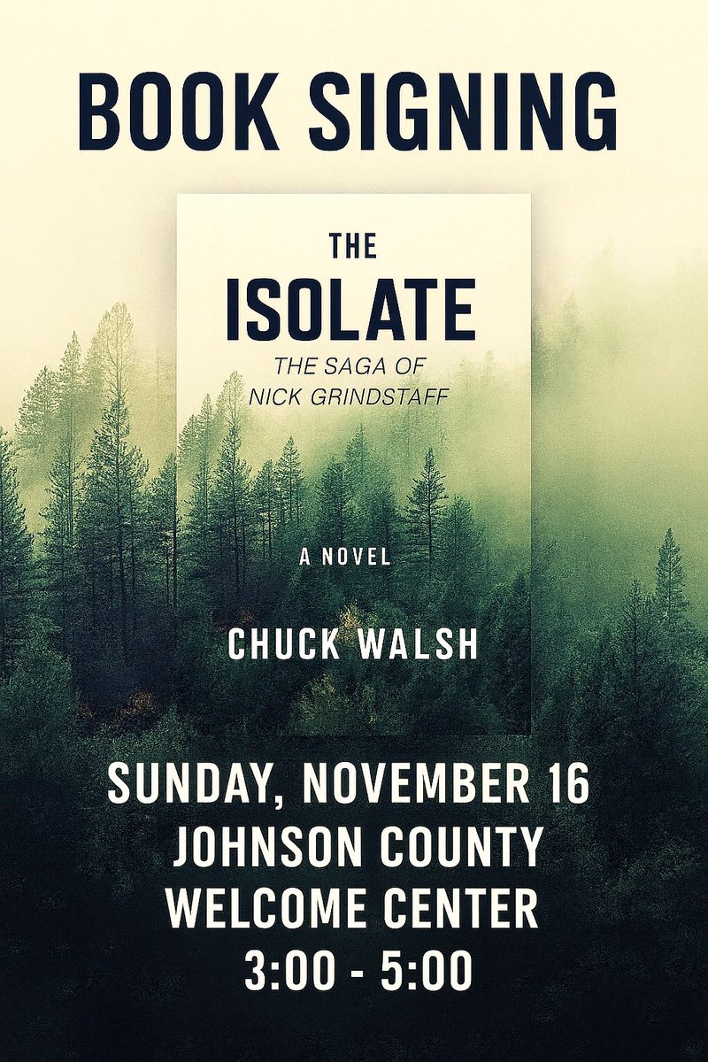 Next book tour stop - Nick Grindstaff’s homeland. Tennessee, here we come. God’s Country #theisolate #randsmithbooks #nineservices #fhistoricalfiction