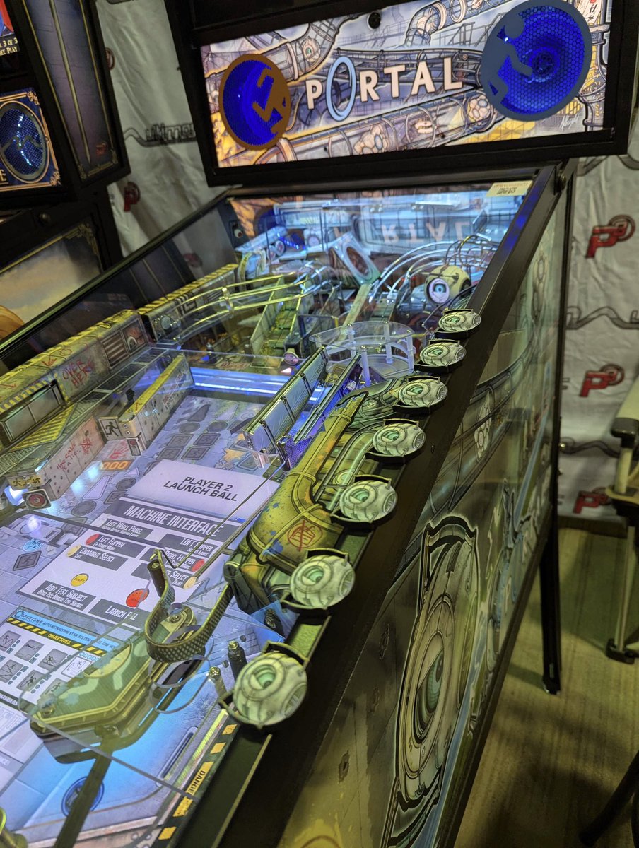 Multimorphic's tweet image. We are up and running at the Houston Arcade &amp;amp; Pinball Expo! Stop by and play Portal, The Princess Bride and Final Resistance all weekend. 

#pinball #portal #princessbride #arcade