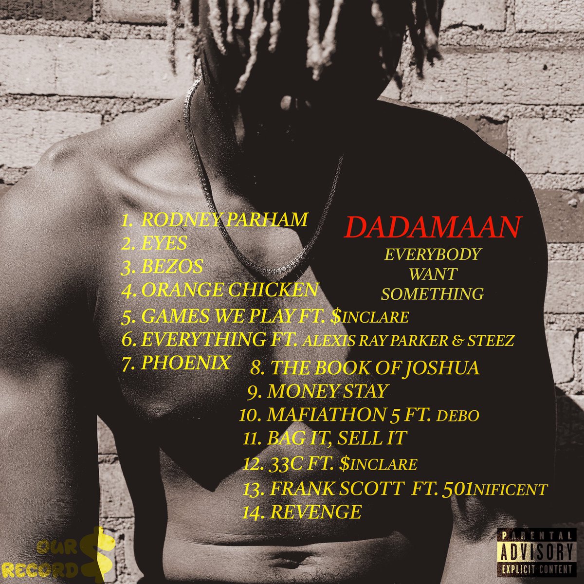 DeadBeatDadaa's tweet photo. EVERYBODY WANT SOMETHING
OUT NOW 🏆

RT THIS TO ENTER THE DRAWING 
FOR FREE JOBLESS MERCH🏆 https://t.co/PkzKym9WJT