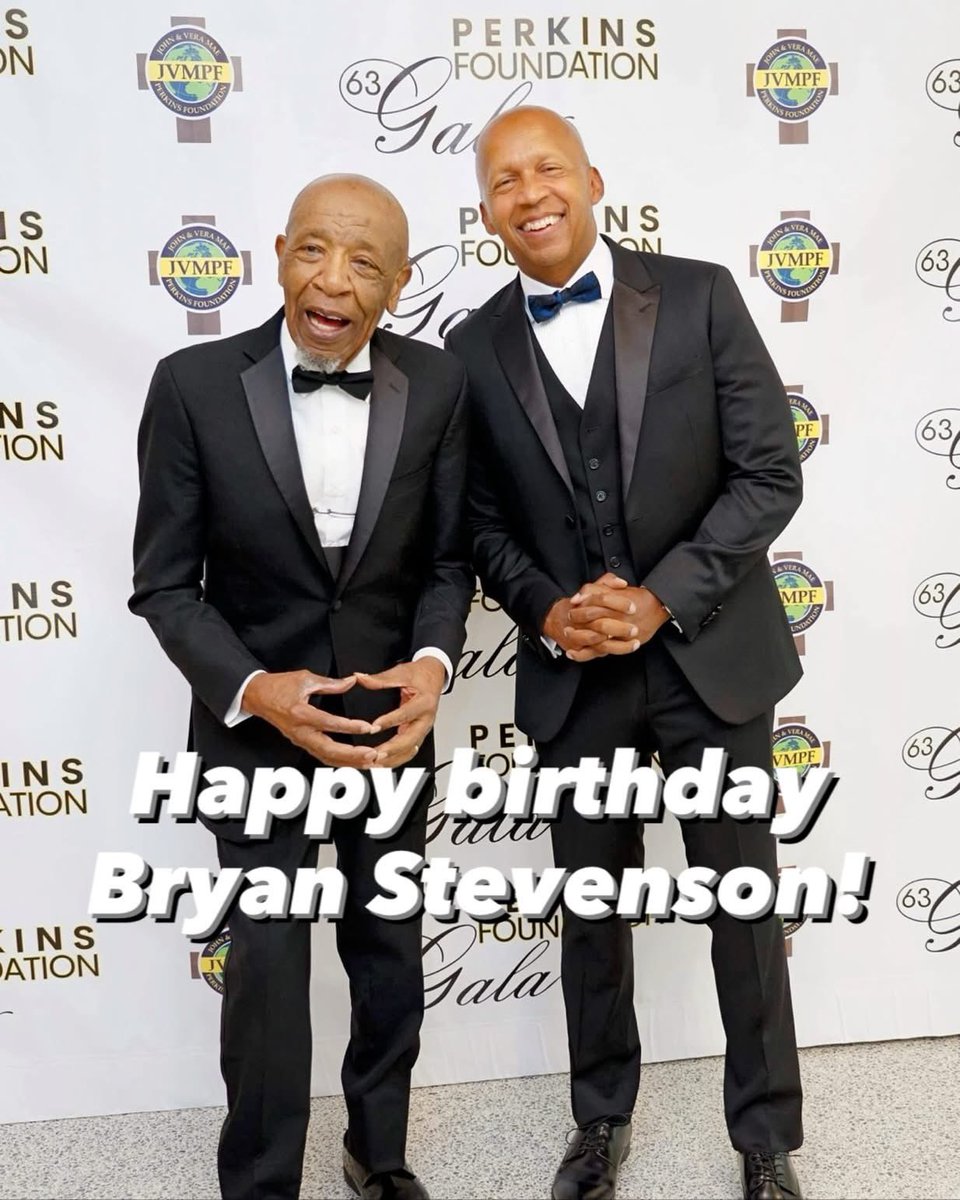 Happy Birthday, Bryan Stevenson! 🎉

From the entire Perkins family, we celebrate you today with deep gratitude and joy.

Your life’s work—standing with the condemned, defending the poor, telling the hard truth about our history, and calling this nation toward mercy and