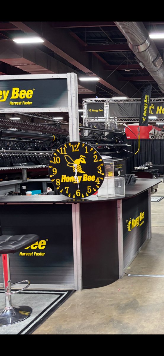 We had another great year at <a href="/agritradetoday/">Agri-Trade</a>! Thank you to everyone who stopped by to discuss the newest innovations at Honey Bee and the future of farming in Western Canada. 

We’d also like to congratulate the winner of the handmade Honey Bee clock—courtesy of Prairie View