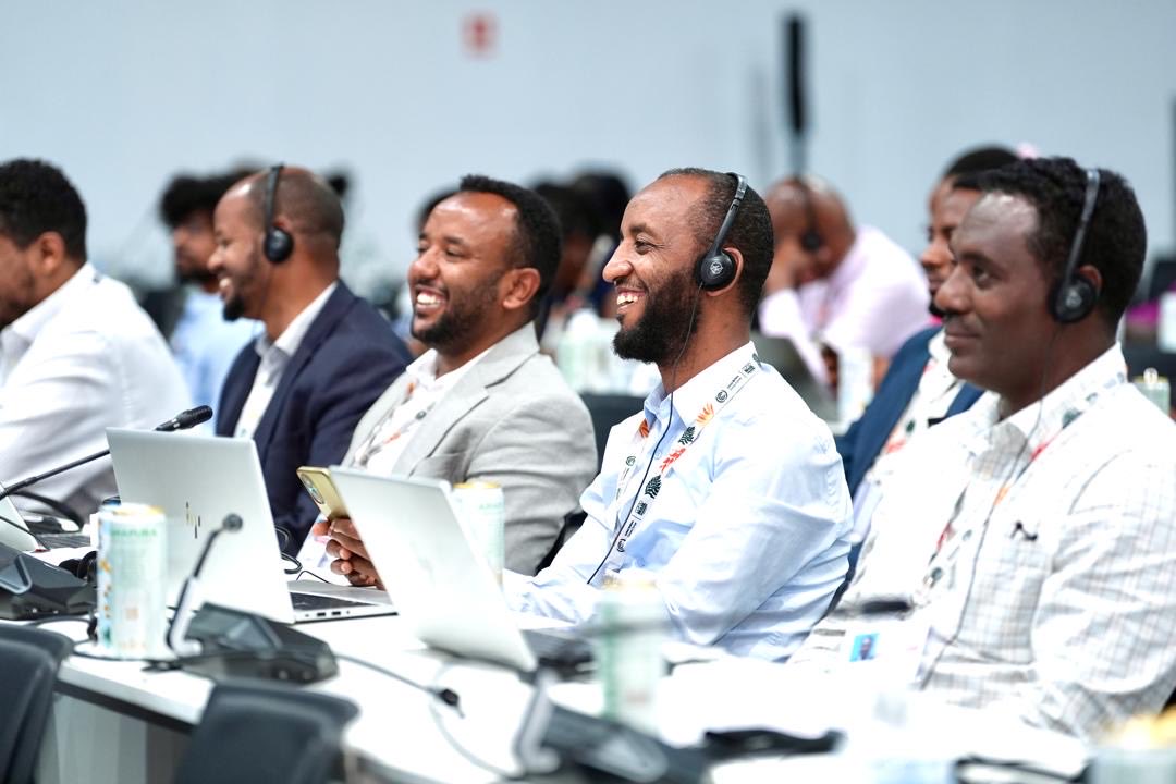 At #COP30 in Belém, the LDC Group formally congratulated Ethiopia, honoring it as the first LDC country to host a COP. H.E. Dr. <a href="/FitsumAdela/">Fitsum Assefa Adela</a> is leading Ethiopia’s delegation with strong engagement in negotiations and climate diplomacy. H.E <a href="/FitsumAdela/">Fitsum Assefa Adela</a> also held high-level