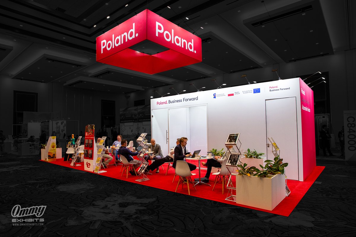 ommyexhibits's tweet image. 20x40 AAPEX booth for Polish Investment &amp;amp; Trade Agency: open flow, private meetings, storage, red logo sign. Built by Ommy Exhibits. See it: ommyexhibits.com/aapex-booth-po… #AAPEX #TradeShow #BoothBuild #OmmyExhibits