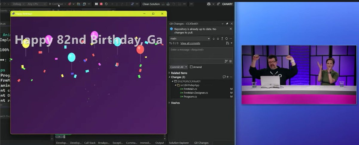 loeffelmann's tweet image. What&apos;s new in #WinForms for #visualstudio and #dotnet 10? Well, a lot! The best: WinForms is one of the first disciplines in VS which gets a dedicated context agent for Copilot! And we showed it at #dotnetconf on stage - live #vibecode &apos;d!

youtube.com/watch?v=f0971p…