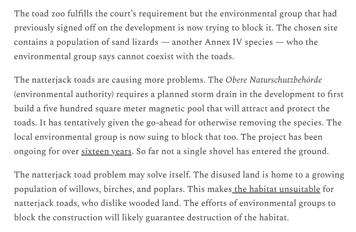 New post: what a toad can tell us about Europe’s housing shortage.