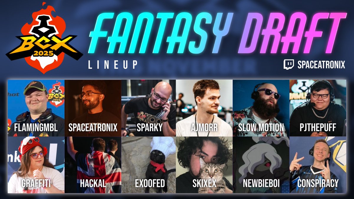 Tonight, I, along with 11 other TO's and casters, will draft our fantasy teams to see who will become the next Brawlhalla Fantasy League Champion. Tune in on twitch.tv/spaceatronix for all the drafting action at 6pm EST.