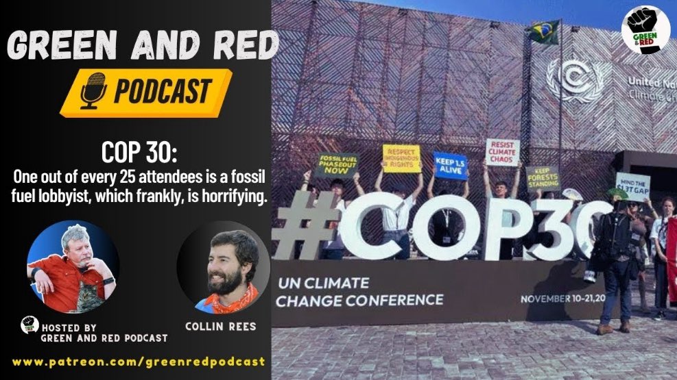 ~NEW EPISODE~

Live from #COP30!

We talk to climate campaigner <a href="/collinrees/">Collin Rees</a> w/ <a href="/PriceofOil/">Oil Change International</a> about the climate talks in Belem, Brazil.

🎙️: bit.ly/44aCCXk