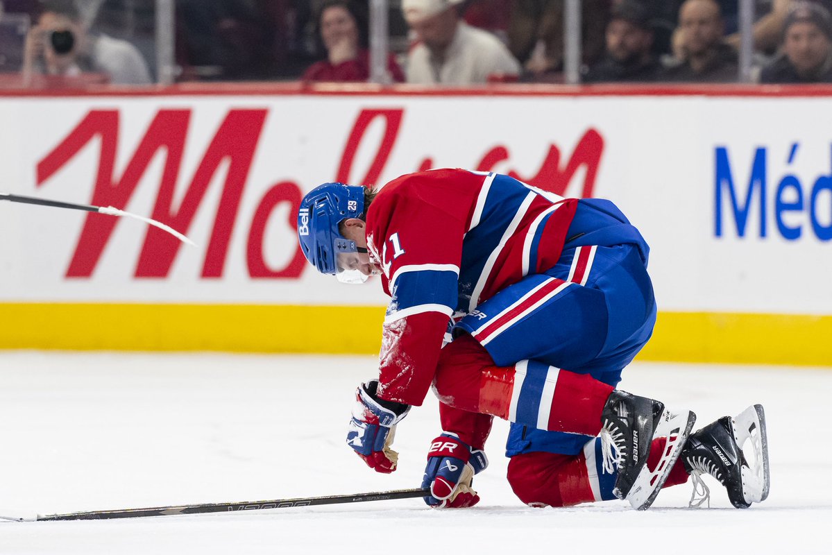 Some tough injury news in Montreal …

Alex Newhook (fractured ankle) had surgery, and is expected to miss 4 months.

Kaiden Guhle (torn adductor) had surgery and is expected to miss 8-10 weeks.