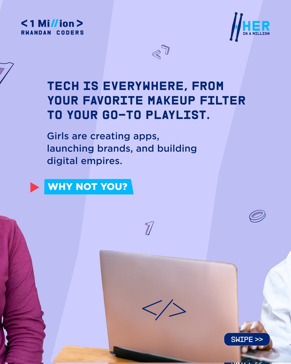 harerimana_tito's tweet image. Girls, are you ready to level up?

Tech isn’t just for coders, it’s for creators, dreamers, and game changers like YOU.

Learn how to build apps, launch your brand, and turn your ideas into reality.

Don’t miss out on #HerInAMillion your chance to gain valuable digital skills…