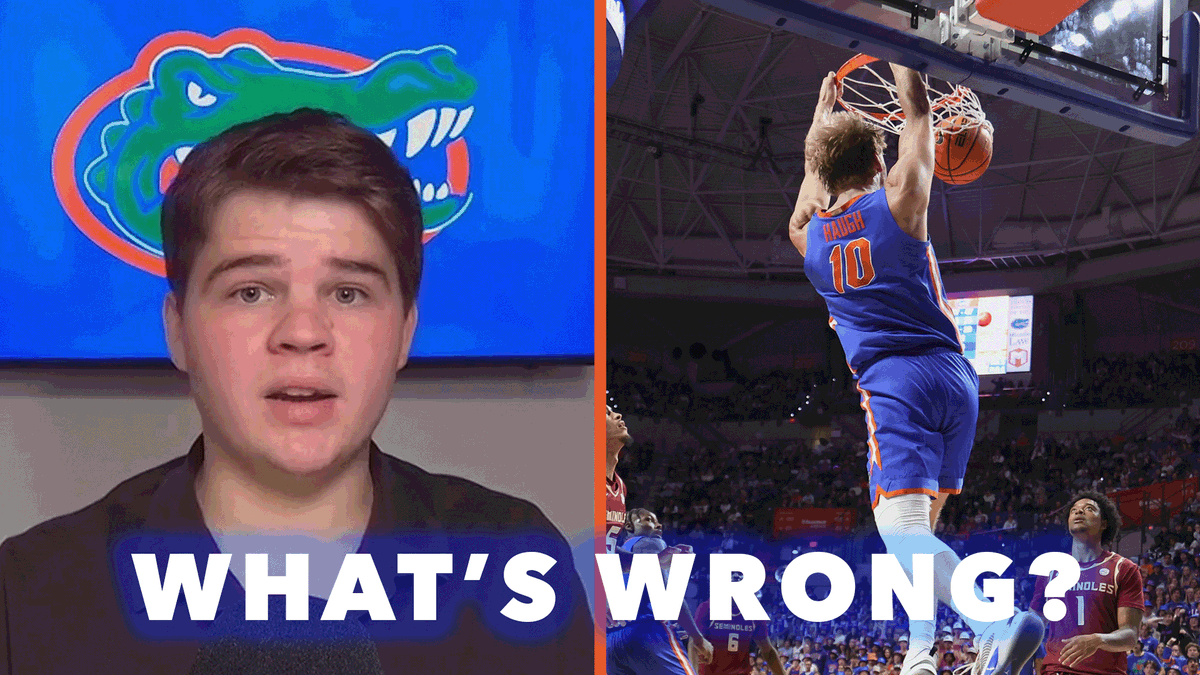 BallWithdrawal's tweet photo. What's going on with the reigning national champion Florida Gators? I break down what's a real concern... and what we should pump the breaks on. 🐊🏀

Watch here 👇
https://t.co/RRXjFSWMsc https://t.co/6npEGgs0Fp