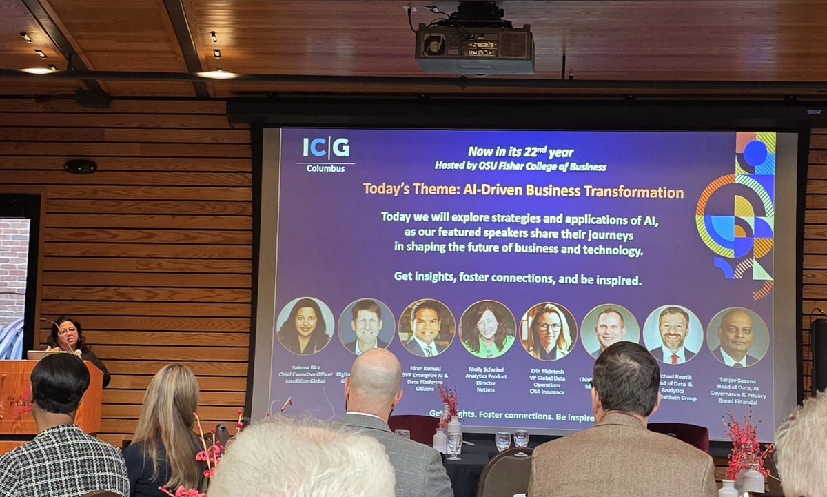 ivisionMSP's tweet image. Thank you @OhioState University Fisher College of Business for having us at IntelliCon! It was great hearing from and collaborating with experts on data, AI, and technology innovation. #IntelliCon