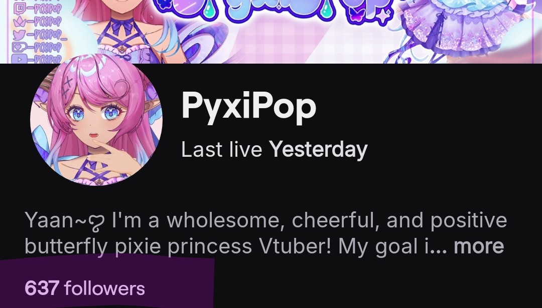 pyxipop_'s tweet image. Yaan~! Help me achieve my goals for this month! 

800 followers on X
700 flutters on Twitch

#Vtuber #goals