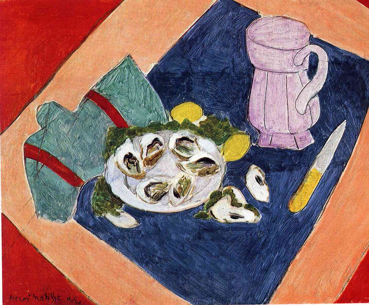 artistmatisse's tweet photo. Still Life with Oysters, 1940 #artbots #matisse https://t.co/L4WIukm8OH