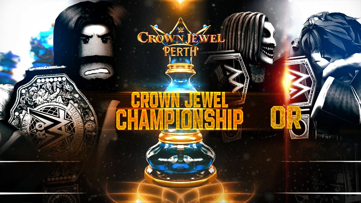 CROWN JEWEL // NOVEMBER 30 👑

As announced at #RBLXHalloweenHavoc, the Men’s Crown Jewel Championship will be up for grabs when <a href="/vjustlno/">justino</a> faces the winner of the Championship Unification Match!

Who leaves Perth as the inaugural Crown Jewel Champion?
#ROWWE2025